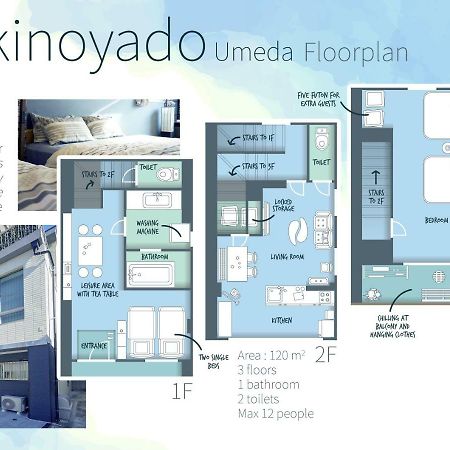 Appartement Yukinoyado Umeda à Ōsaka Extérieur photo